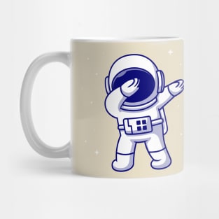 Cute Astronaut Dabbing Cartoon Mug
